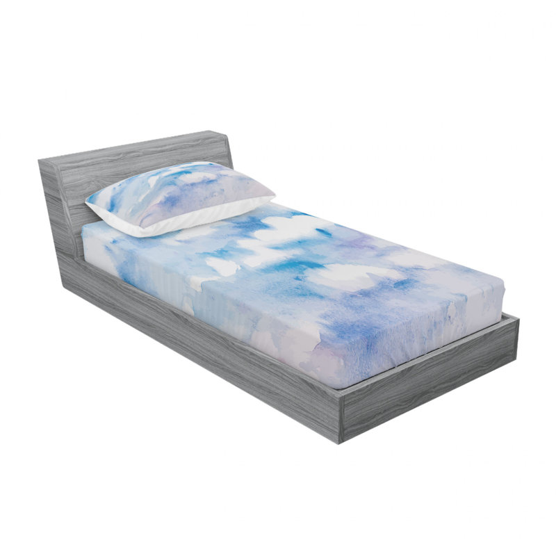Microfiber Sheet Set, Twin Sheet Set with Fitted Sheet