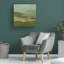 Art mural sur toile tendue - "Verdigris Mist" de Victoria Barnes pour décoration de salon, de chambre à coucher ou de bureau - 24 x 24