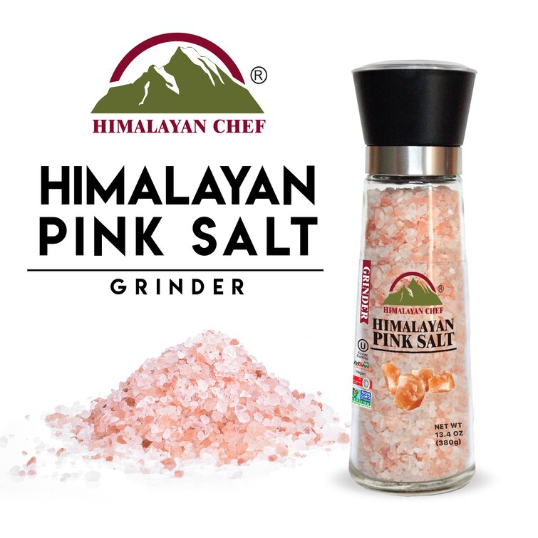 Himalayan Chef Salt Grinder, Refillable-13 Ounce & Reviews