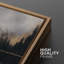 «Abstract Abstract Reflection Lake Golden Horizon Modern Landscape», art mural encadré, œuvre d'art-1320700985-1320700987