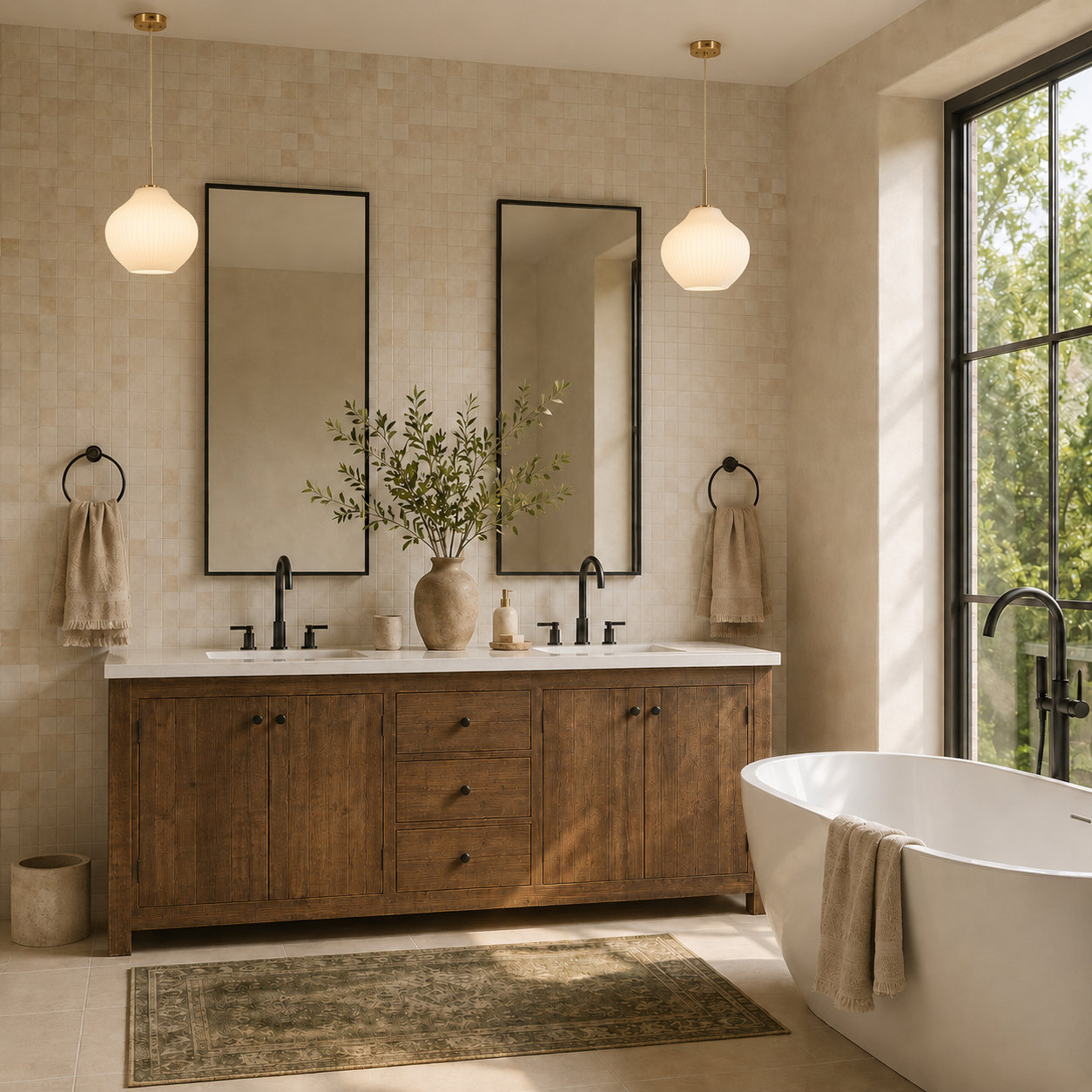 Jonny Dimmable Glass Single Light Pendant, Polished Brass
