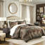 Édredon 4 pièces pour très grand lit rouge - 1 édredon, 2 taies décoratives avec garniture décorative, texture douce, collection de durabilité améliorée comprenant des fermetures à glissière cachées et de la ouate, microfibre, fermeté