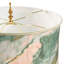 Lampe de table géométrique en verre 33 po