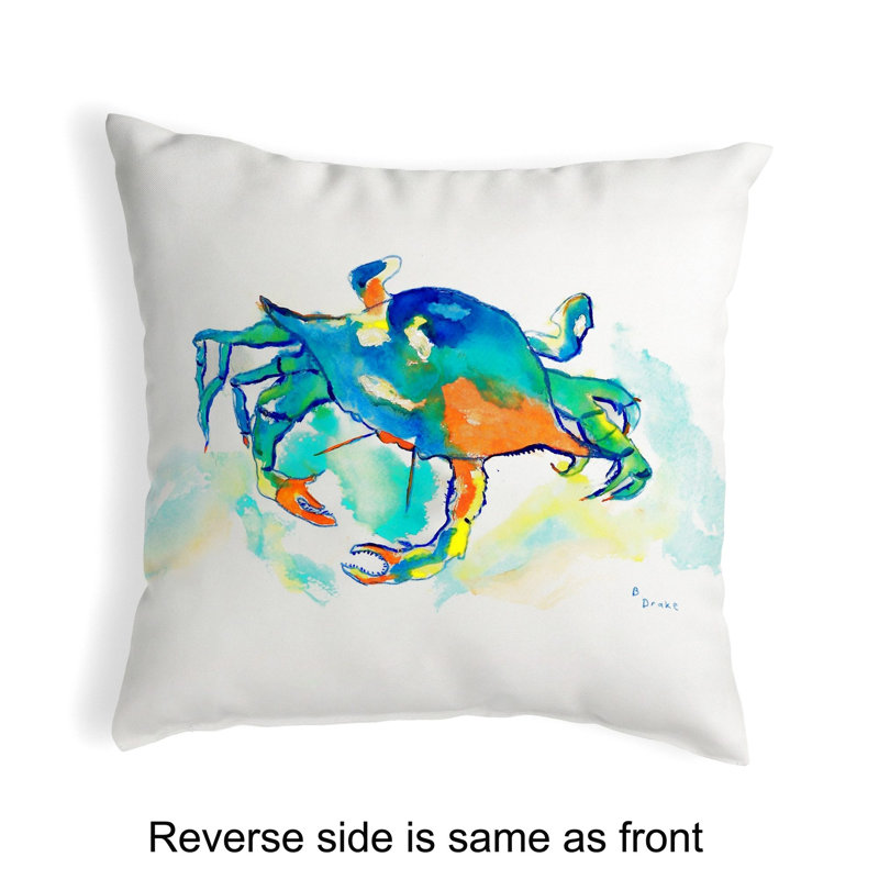  Housse et insert de coussin carré intérieur / extérieur Crab