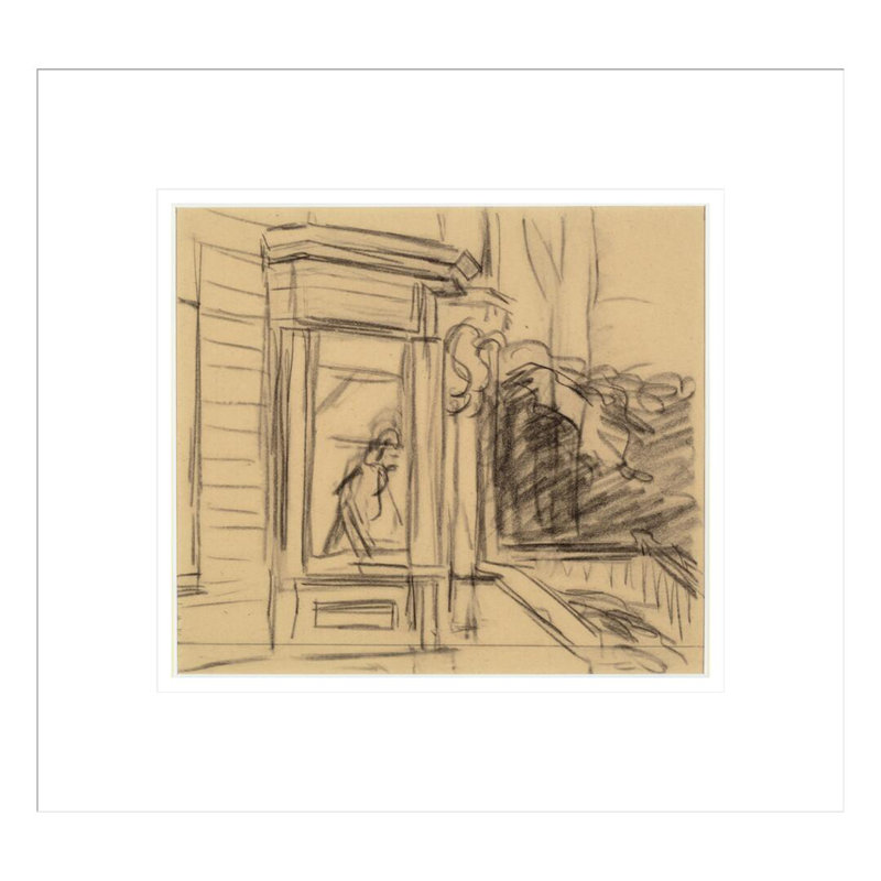 «Study for Cape Cod Morning» par Edward Hopper, impression giclée encadrée, H 13,75 po x l 14,83 po