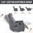 Faux Leather Heat Massage Manual Recliner Chair With Rocker And Swivel-2128909815