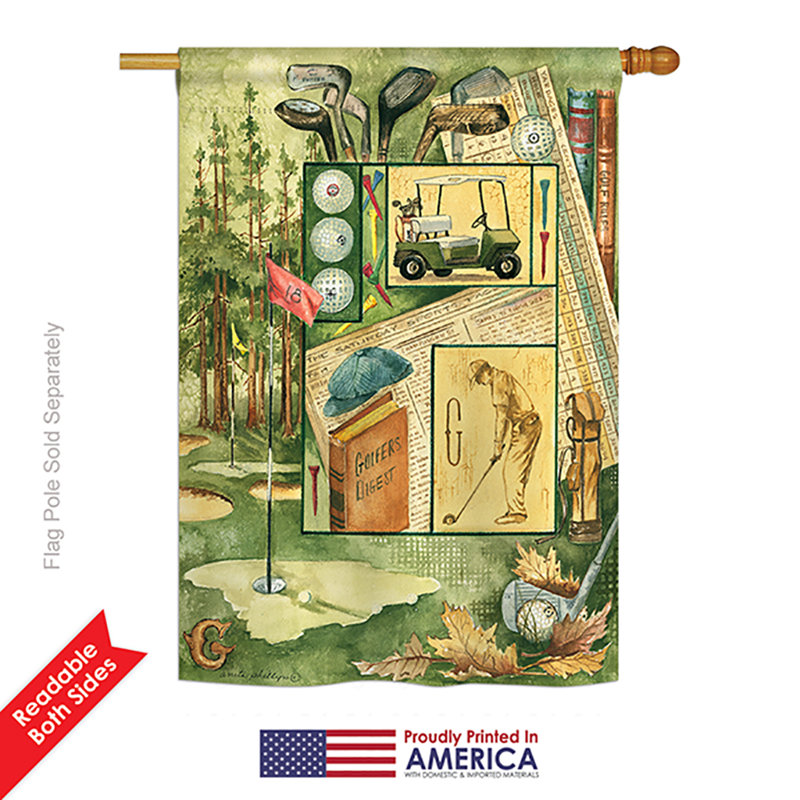 Double Sided 40'' H x 28'' W Polyester House Flag