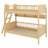 Wooden Bunk Bed With 3 Storage Shelves,Ladder Can Be Changed Left Or Right-314805962