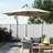 Oyster 3m Standard Cantilever Over Hanging Powder Coated Parasol with Cross Stand This parasol is made using Polyester Fabric which has a Weather-Proof Coating & UPF Sun Protection Level 50-27427510
