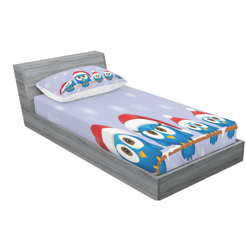 Microfiber Sheet Set, Twin Sheet Set with Fitted Sheet