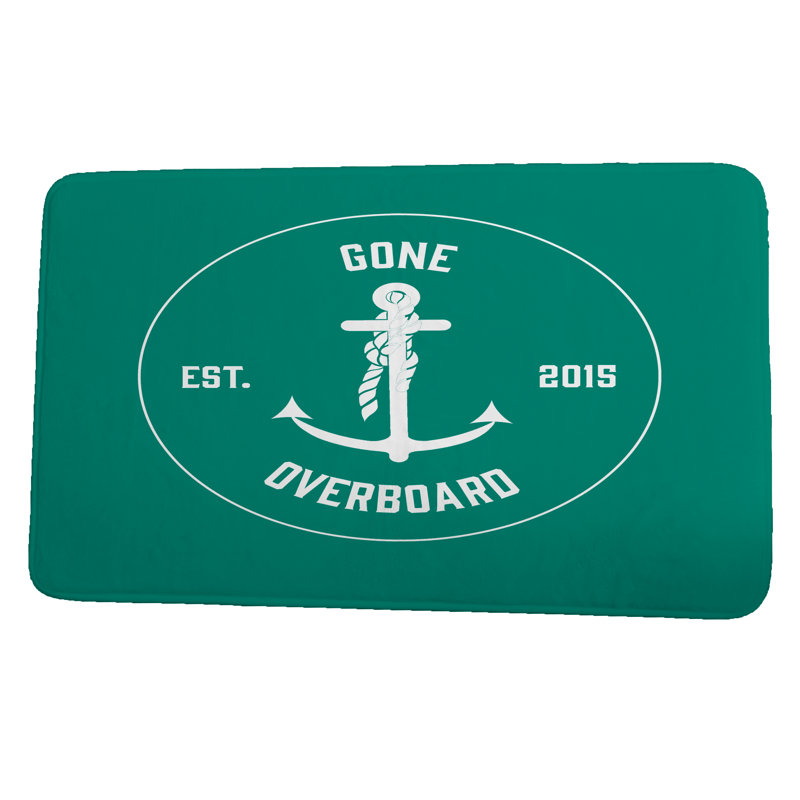 Tapis de bain Emily Gone, l 24 po x L 36 po, Vert