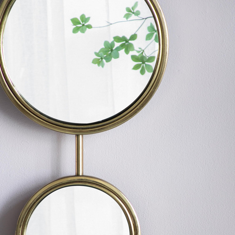 2 miroirs circulaires pour décoration murale