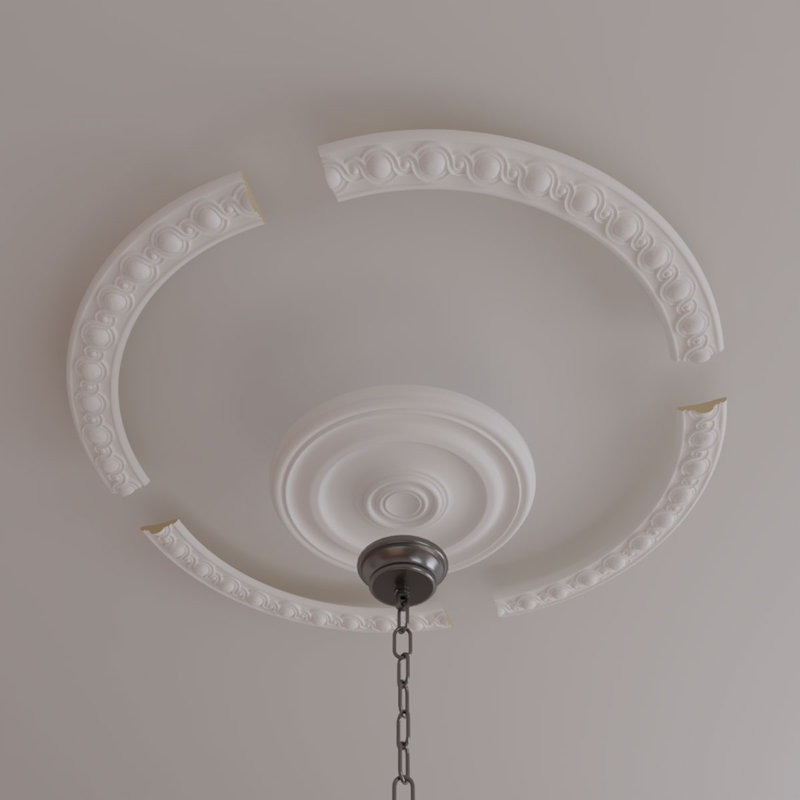 Ensemble d'anneaux de plafond Hillsborough, H 35,5 po x l 35,5 po x P 0,75 po, Paquet de 4 (forme un cercle complet)