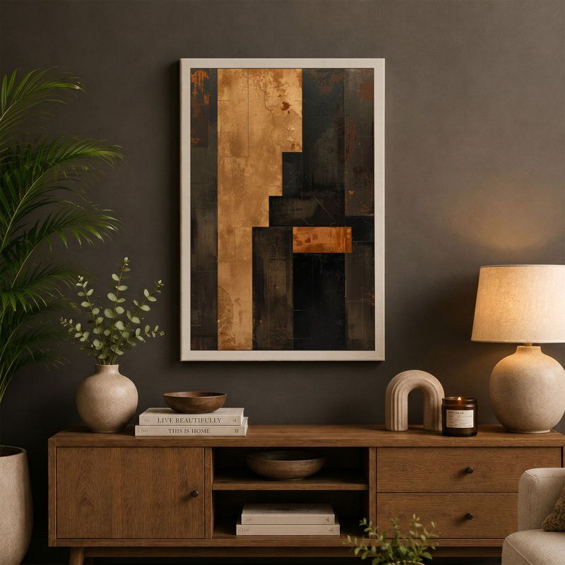 Weathered Vertical Forms Industrial - Wrapped Canvas, 24x16 - 61.0 x 40.6 cm, White Border