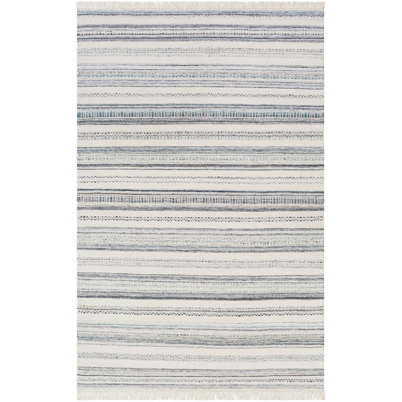 Jazmyn Recycled P.E.T Striped Indoor / Outdoor Rug, Rectangle 8' x 10'