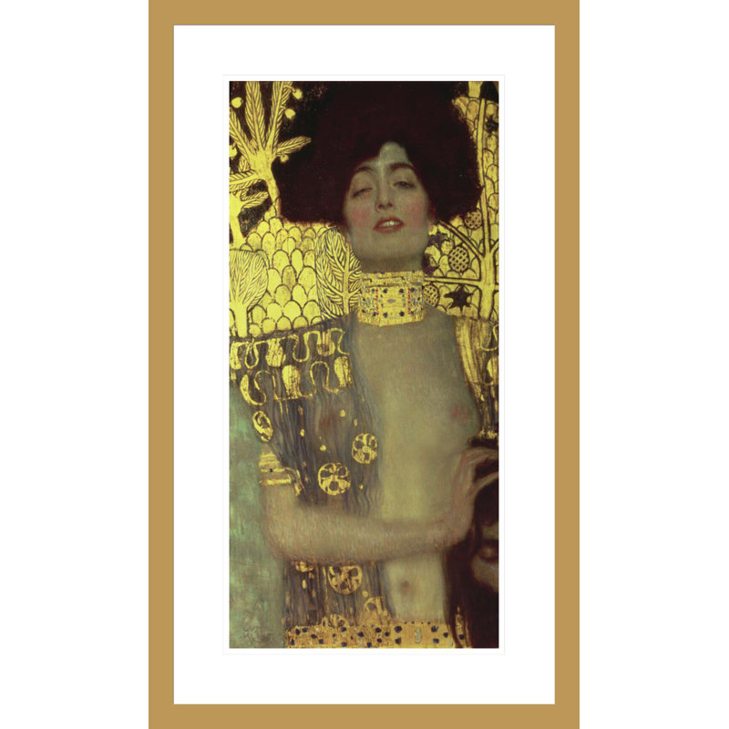 Judith par Gustav Klimt, impression giclée encadrée, H 29,5 po x l 17,42 po