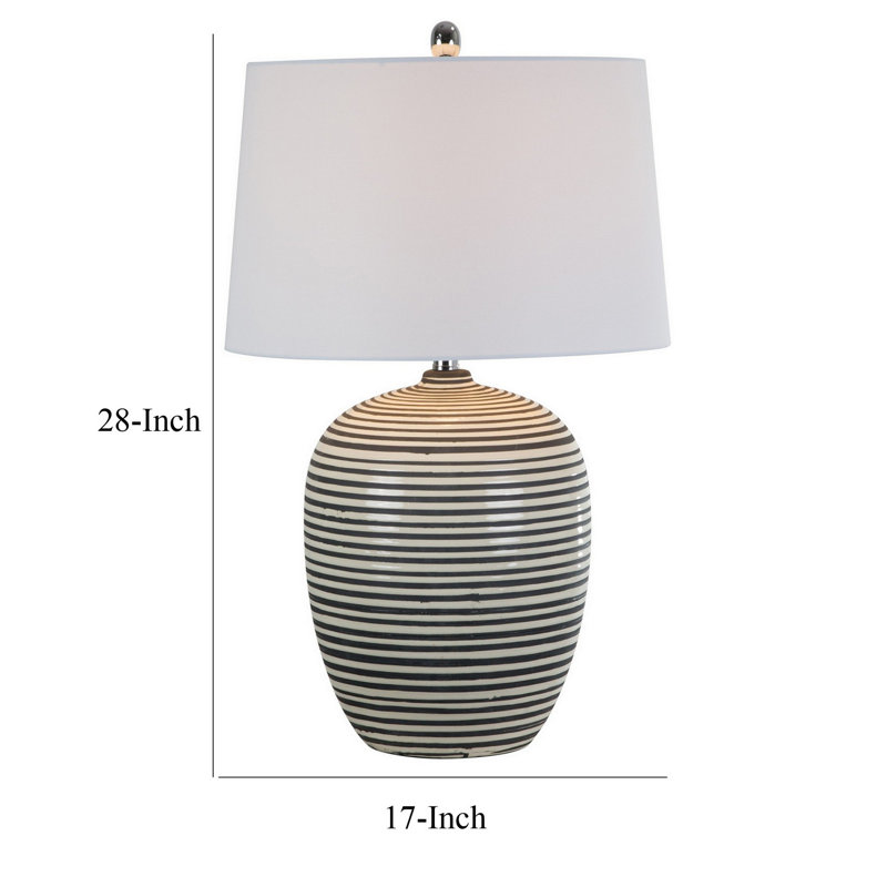 Lampe de table en céramique Zerelda