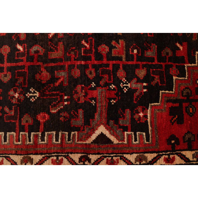 Tapis noir rétro Anadol 5 pi 0 po x 10 pi 10 po