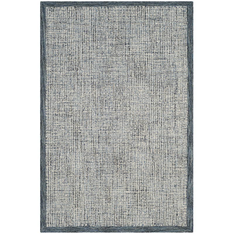 Canales Hand Tufted Wool Rug, Rectangle 4' x 6'