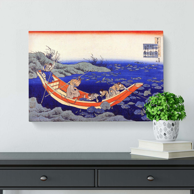 Five Temple Boys by Katsushika Hokusai - Wrapped Canvas, 35cm H x 50cm W x 3cm D