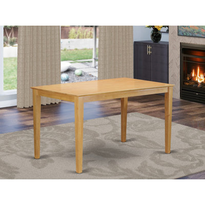 Capri Bar Height Counter Table - a Rectangle Dinner Table Top with Sturdy Legs, OAK