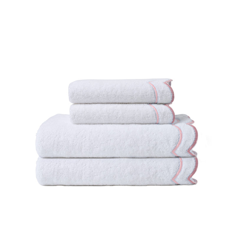 Ensemble de 2 serviettes de bain et 2 aiguilles Peri Home, Rose