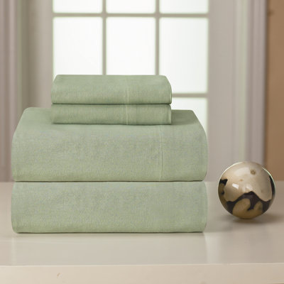 Pointehaven 170 GSM 100% Cotton Flannel Deep Pocket Sheet Set
