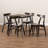 Chikamara 4 - Person Solid Wood Top Four Leg Dining Set-2106762218