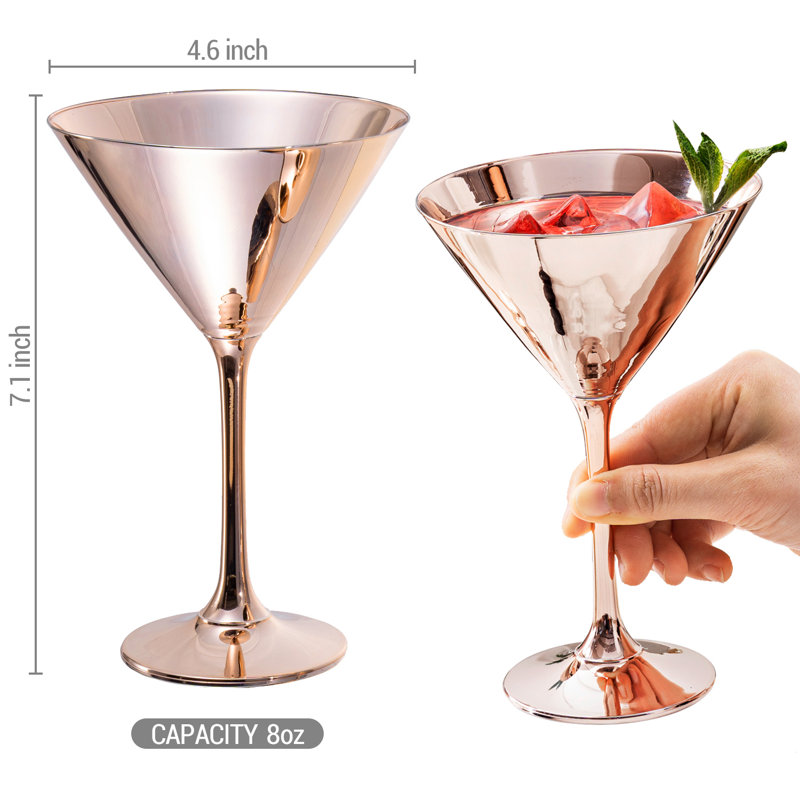 2 Piece 237ml Martini Glass Set