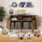 Mid-Century Turntable Stand With Sliding Doors - Large Vinyl Record Storage Cabinet For Living Room & Bedroom-61306267