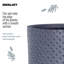 Dotted Style Cylinder Planter with Feet Concrete Effect Cylinder Round Planter on Hardwood Legs, Round Indoor Plant Pot Stand for Indoor Plants, Indoor Flower Pot with Dotted Pattern-1274800033-1274800035