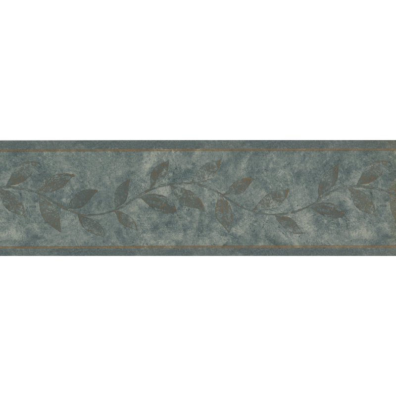 Bordure de papier peint floral et botanique Krish 15 pi x 7 po L 16 pi x 7 po