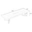 Bureau rectangulaire noir + blanc massif + bois manufacturé-853070743