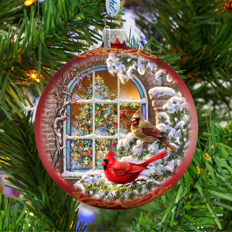 Ornement boule de Noël des fêtes Holiday Splendor