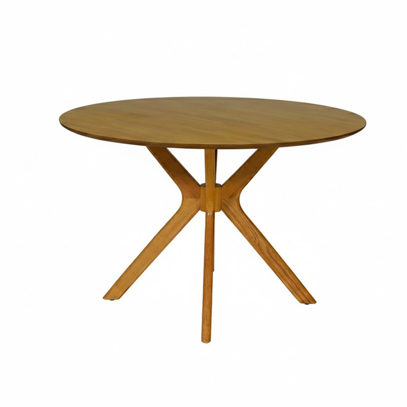Anele Round Dining Table, Brown