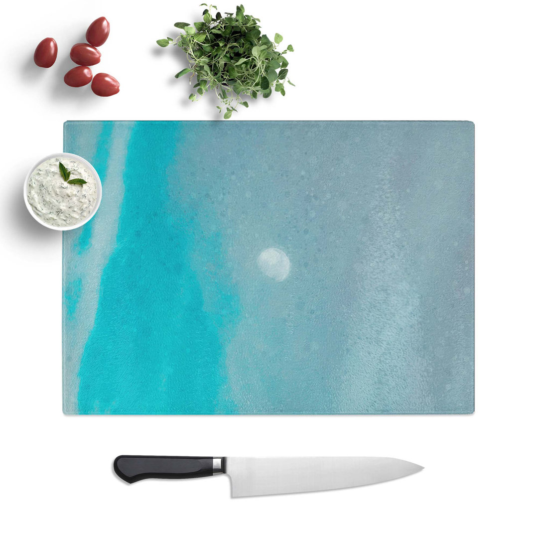 Glass High Moon in Abstract Chopping Board