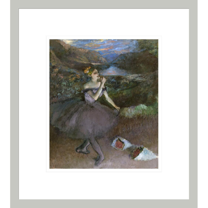 «Dancer with Bouquet» par Edgar Degas, impression giclée encadrée, H 15,26 po x l 13,75 po
