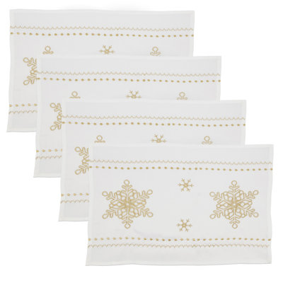 Natal Collection Polyester No Pattern Rectangle Placemat