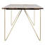 Devin Walnut Solid Wood Top Dining Table