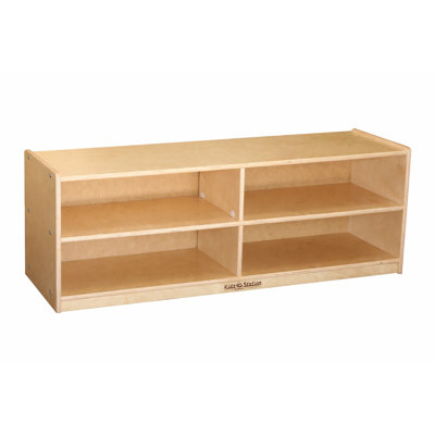 4 Compartment Manufactured Wood Shelving Unit
