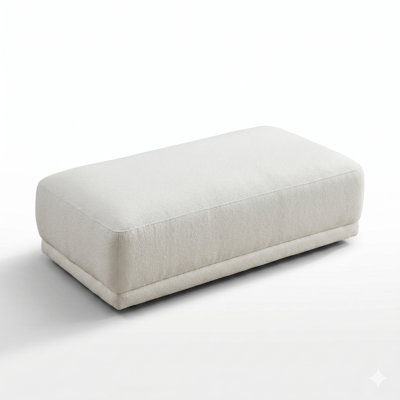 Repose-pieds Blanaid Chic Boucle