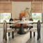 Table de salle à manger ronde à piédestal moderne avec plateau tournant et table de pierre durable Jacquetta-1533380400-1533380401
