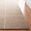 Tapis beige en laine / coton touffeté à la main -86777598