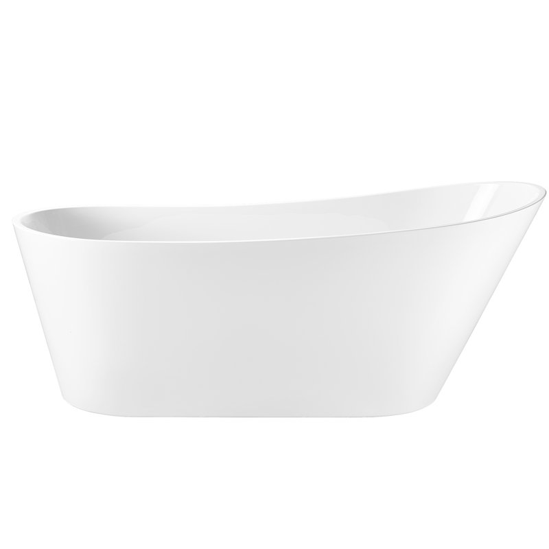 67" X 30" Freestanding Soaking Acrylic Bathtub