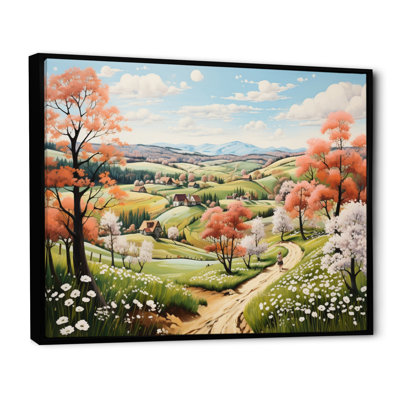 Paysage champêtre au printemps IV - Paysages, art mural, salon