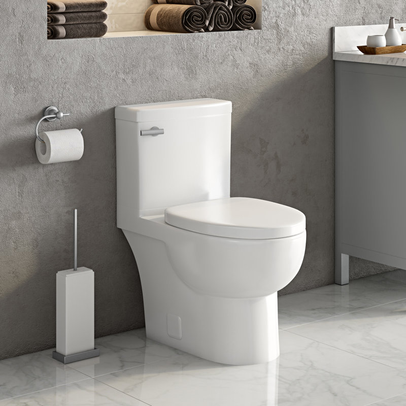 Toilette allongée deux pièces 1,28 gpf (siège inclus) Malibu, Blanc