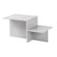 Table basse moderne, 31,5 po x 15,7 po x 15,7 po | 100% panneau de particules enduit de mélamine, épaisseur: 0,7 pouce | Conception élégante de couleur unie, parfaite pour les espaces de salon et de détente, finition durable et élégante-105524073