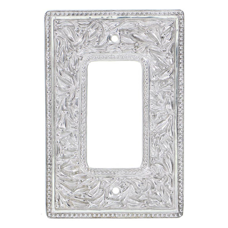 San Michele 1-Gang Rocker Wall Plate, Polished Silver