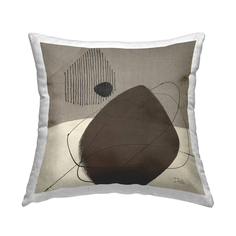 Design de coussin décoratif caché "Hidden Lines Abstraction" par Patricia Pinto