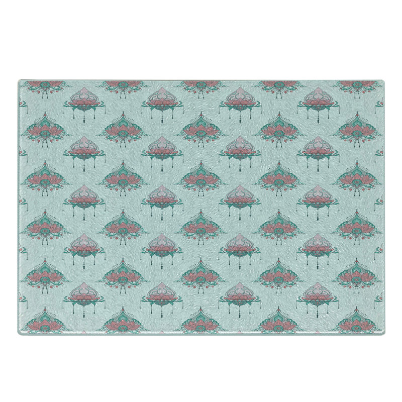 Planche à découper en verre East Urban Home Lotus